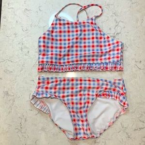 Red white and blue tankini